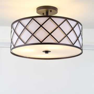 Elizabeth Metal LED Flush Mount - JONATHAN Y